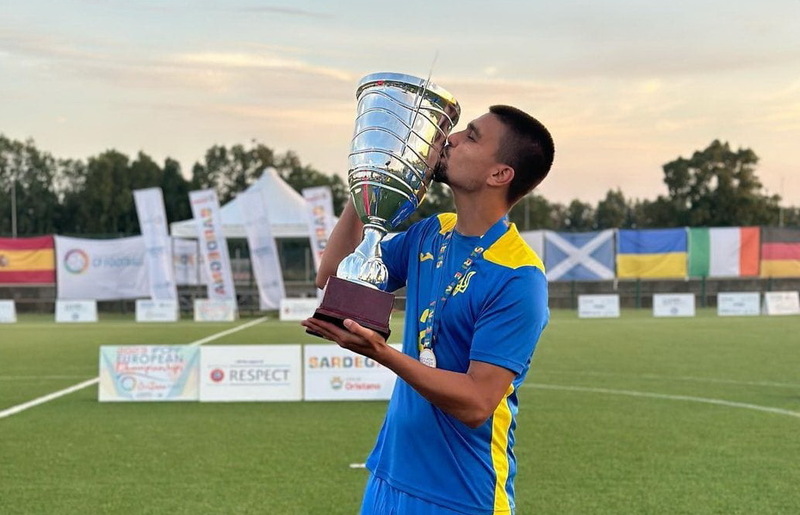 Антон Балакай став чемпіоном Європи з футболу з футболу серед спортсменів з наслідками ДЦП