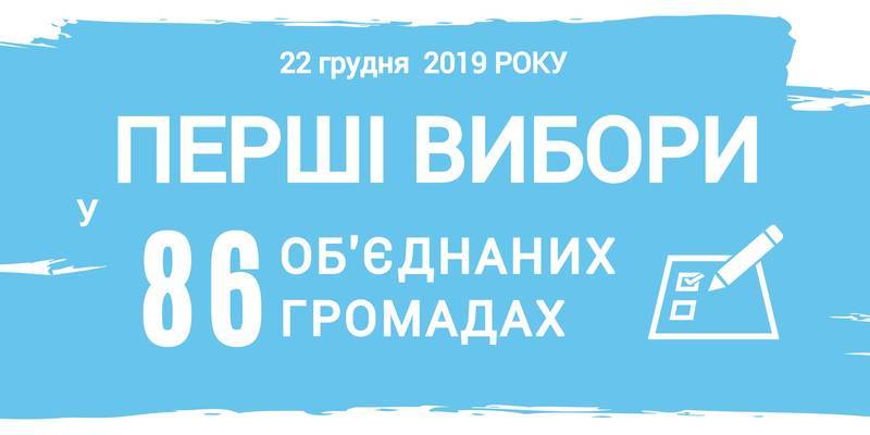 Перші вибори депутатів та голів пройдуть у 86 об