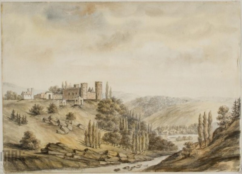 Руїни замку в Отрокові, збудованого графом Ігнатієм Сцибором Мархоцьким