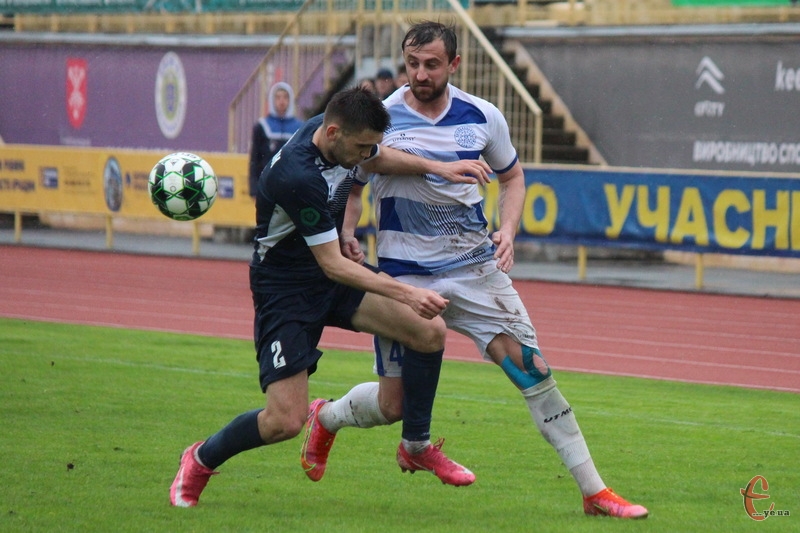 Віталій Каверін став автором єдиного голу в матчі Поділля - Чайка, який приніс перемогу команді з Хмельницького