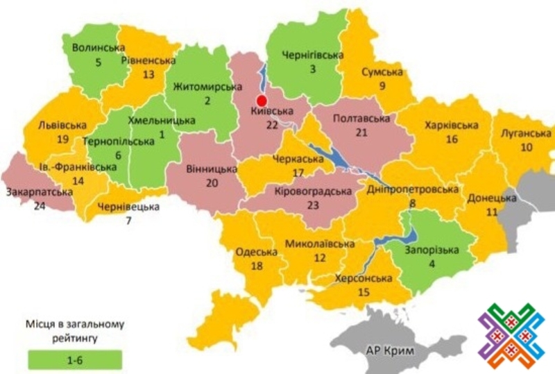 Відсоток площі Хмельницької області вкритої перспективним планом - найвищий