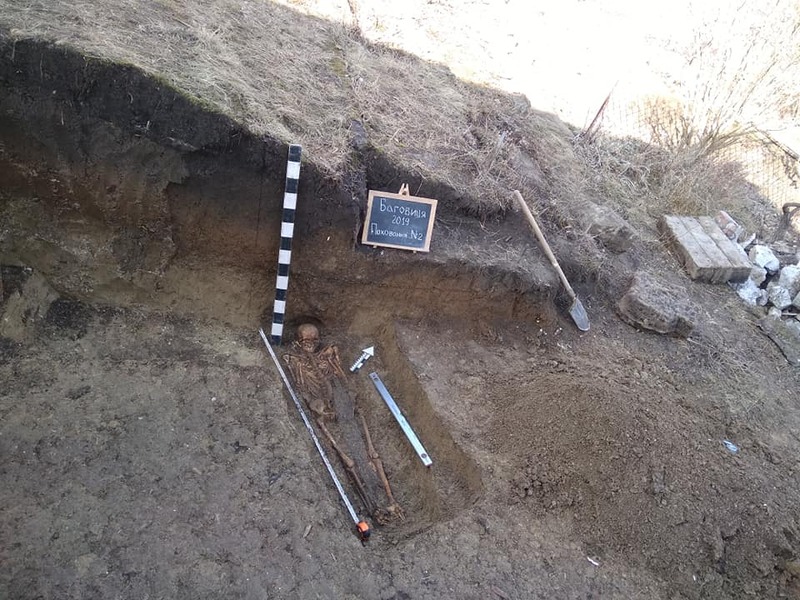 Знайдені поховання розташовані у взаємопротилежному напрямку одне від одного