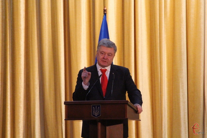 30 листопада Петро Порошенко відвідав Хмельницький