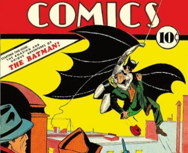 Перша поява Бетмена на сторінках 27 номеру журналу «Detective Comics», травень 1939 року