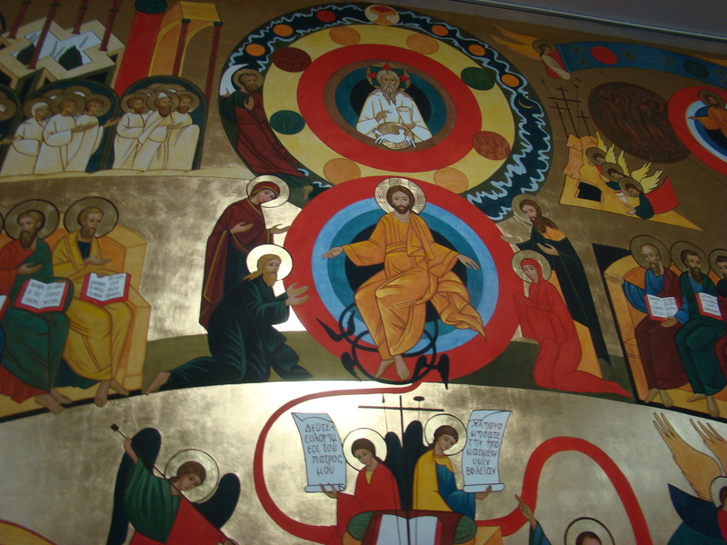 Частина стінопису Страшний Суд у каплиці, яку освятять у Хмельницькому 23 листопада