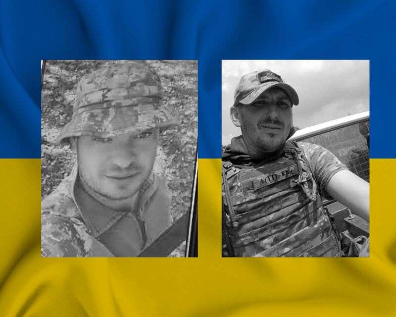 Дмитро Машталер (ліворуч) та Максим Дячук загинули під час захисту України від російських загарбників