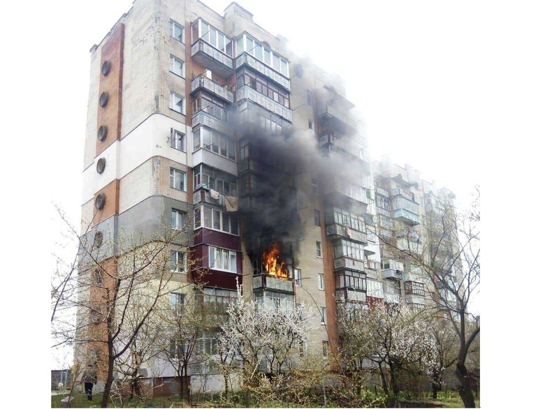 Квартира загорілася на 3 поверсі дев