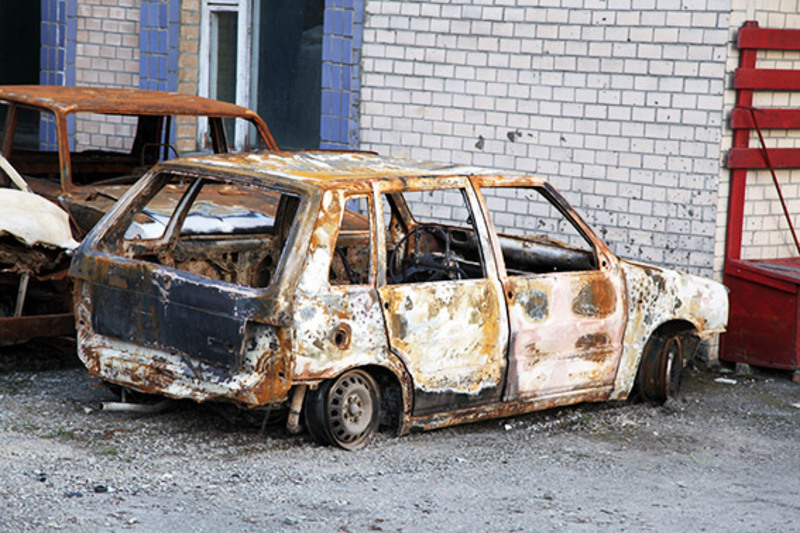 Зловмисники спалили автомобіль, щоб знищити відбитки пальців