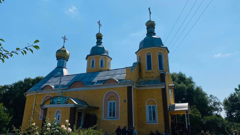 Богослужіння в храмі вперше провели українською мовою