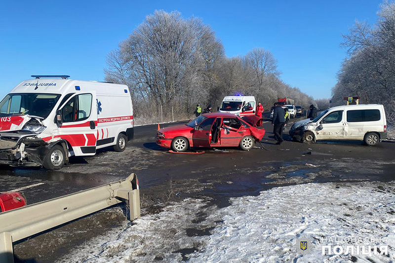 В аварії, яка сталася 30 січня біля села Скаржинці, травмувалися три людини