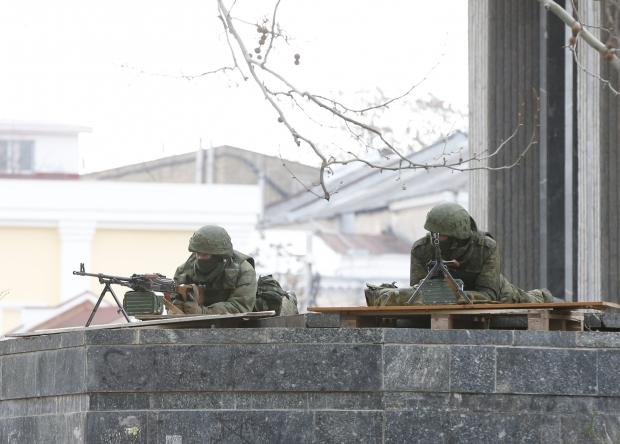 Російські кулеметники у Криму