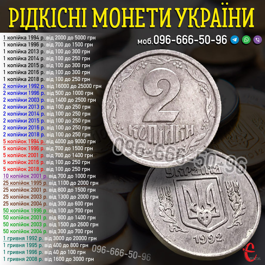 Куплю монети України, РРФСР та СРСР